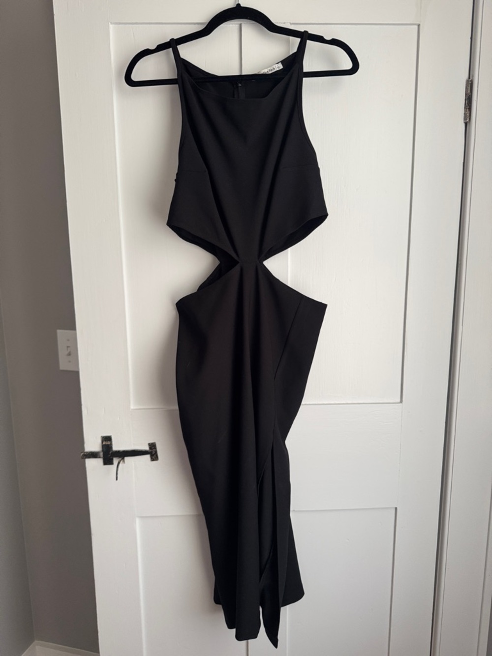 Abercrombie & Fitch Black Cutout Midi Dress